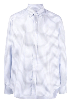 Luciano Barbera check-print button-down shirt - Blue