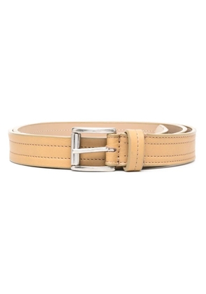 Gianfranco Ferré Pre-Owned 2000s stitched buckled belt - Neutrals