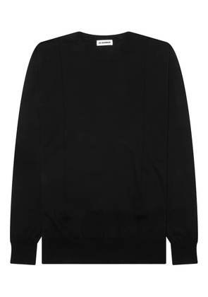 Jil Sander round-neck panelled sweater - Black