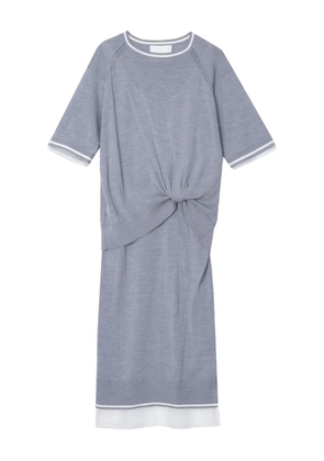 3.1 Phillip Lim knot-detail merino midi dress - Grey