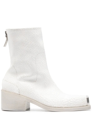 Marsèll metal-toecap crinkled boots - White