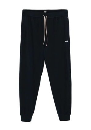 BOSS logo-printed track pants - Blue