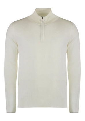 Moorer Terni virgin-wool half-zip sweater - White