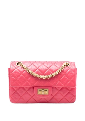 CHANEL Pre-Owned 2020 Quilted Aged Calfskin Reissue 2.55 Single Flap 224 crossbody bag - Pink