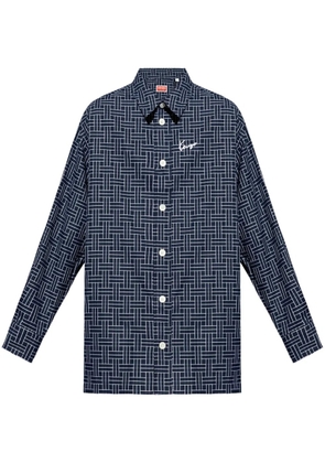 Kenzo logo-print shirt - Blue