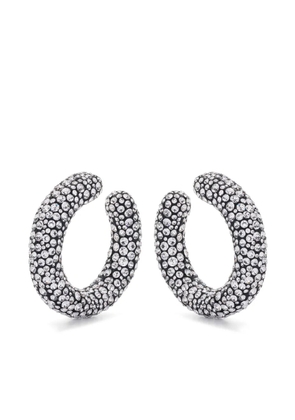 Swarovski Sublima hoop earrings - White
