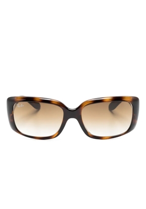 Ray-Ban RB4389 rectangle-frame sunglasses - Brown
