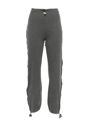 CHANEL Pre-Owned 2002 logo-tape track pants - Grey