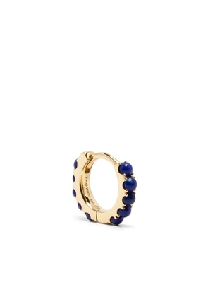We by WHITEbIRD 18K yellow gold medium Ismène lapis lazuli hoop earring