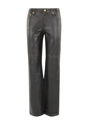 Michael Michael Kors panelled leather trousers - Brown