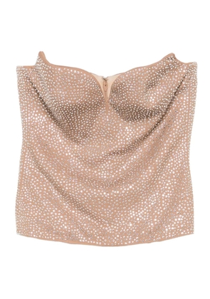 Giuseppe Di Morabito embellished strapless top - Neutrals