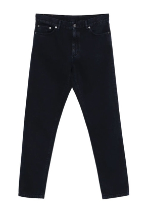 Zegna logo-patch jeans - Blue