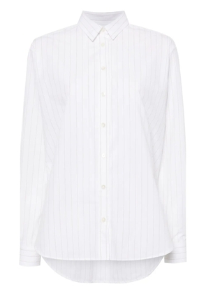TOTEME pinstripe-print cotton shirt - White