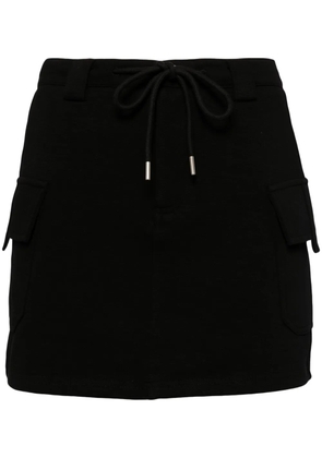 tout a coup cargo drawstring skirt - Black