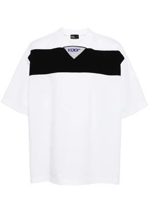 Kolor stripe-detail jersey T-shirt - White
