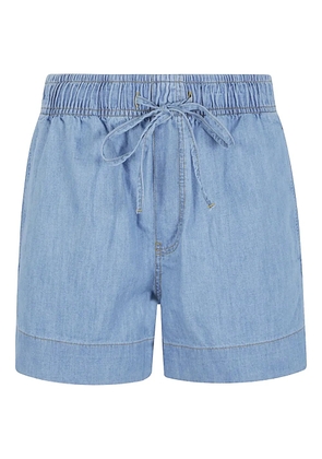 SoSUE elastic-waistband shorts - Blue