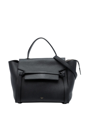 Celine Pre-Owned 2015 Mini Grained Calfskin Belt satchel - Black