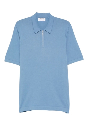 Gran Sasso half-zip polo shirt - Blue