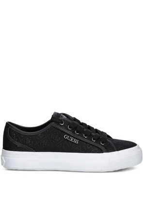 GUESS USA logo-print lace-up sneakers - Black