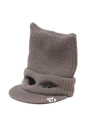 Maison MIHARA YASUHIRO Masked Cat Visor balaclava - Brown