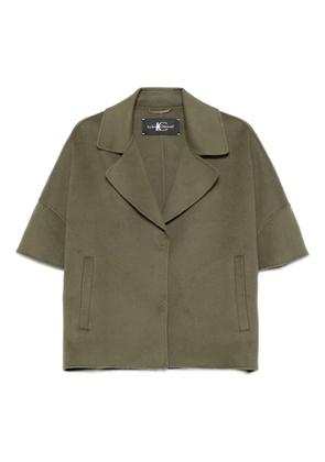 Luisa Cerano short-sleeve wool jacket - Green