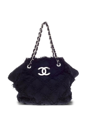 CHANEL Pre-Owned 2009 large Crochet Nature tote bag - Black