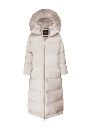 Moorer Magda parka coat - Neutrals