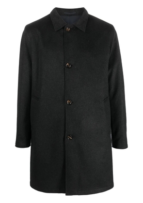 Kired long-sleeve cashmere trench coat - Grey