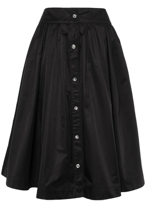 Moschino A-line pleated midi skirt - Black