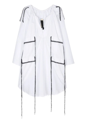 LITKOVSKA Oberih shift midi dress - White