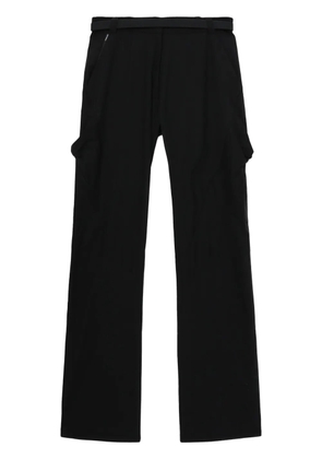 Hyein Seo belted flared trousers - Black