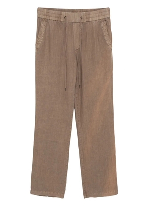 James Perse linen straight-leg trousers - Brown