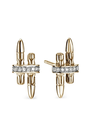 John Hardy 14K yellow gold Spear Stud diamond earrings