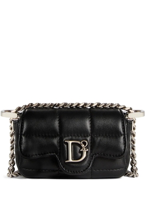 DSQUARED2 D2 Statement leather crossbody bag - Black