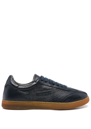 Corneliani leather low-top sneakers - Blue