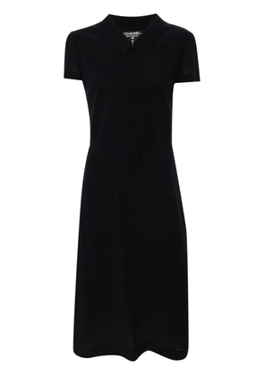 CHANEL Pre-Owned 1999 cut-out midi dress - Blue