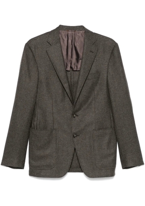 Canali houndstooth-pattern blazer - Brown