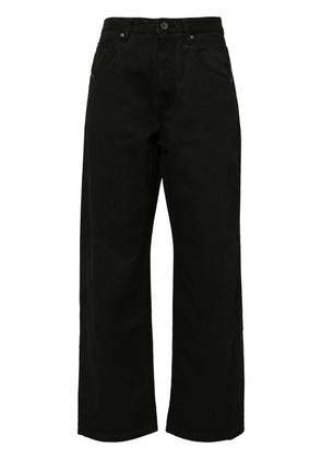 izzue Cotton cropped trousers - Black