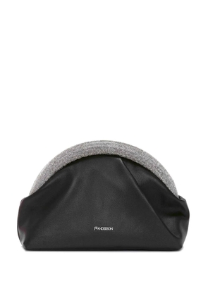 JW Anderson Bumper-Clutch crystal-embellished mini bag - Black