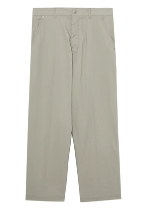 izzue wide-leg stretch-cotton trousers - Neutrals