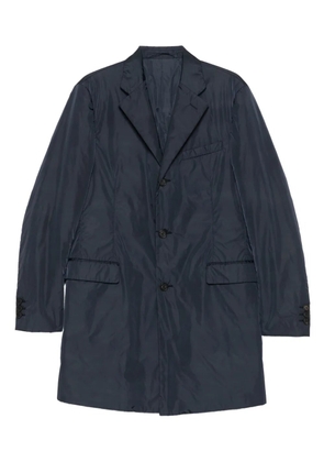 Prada Pre-Owned 1990s button-fastening coat - Blue