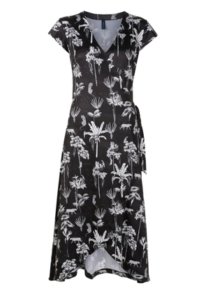 Lygia & Nanny Falcao V-neck midi dress - Black