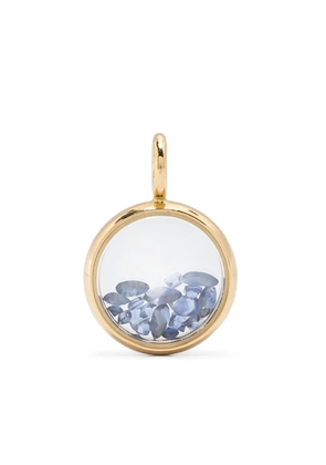 Aurelie Bidermann 18K yellow gold Mini Chivor sapphire pendant