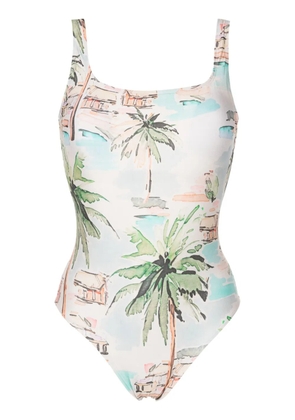 Lenny Niemeyer graphic-print one-piece swimsuit - Neutrals