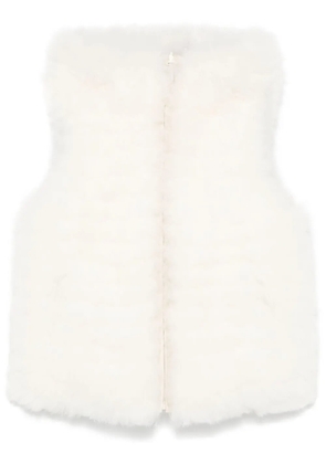 Yves Salomon reversible gilet - White