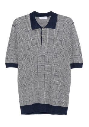 Gran Sasso checked polo shirt - Blue