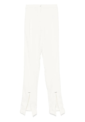 Mugler pierced trousers - White