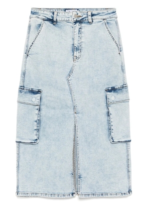 izzue denim cargo skirt - Blue
