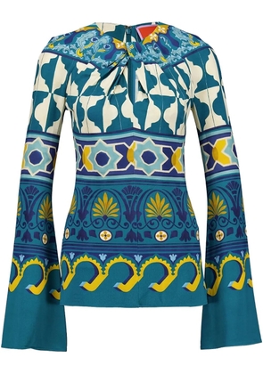 La DoubleJ Superflare blouse - Blue