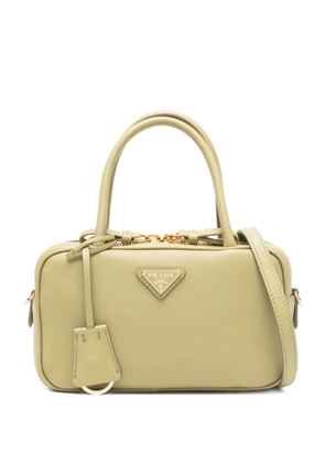 Prada triangle-logo satchel bag - Green
